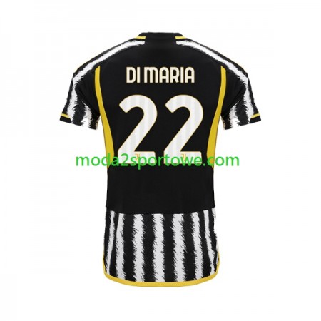 Koszulka Juventus Angel Di Maria 22 Domowe Stroje Piłkarskie 2023/24 Krótki Rękaw